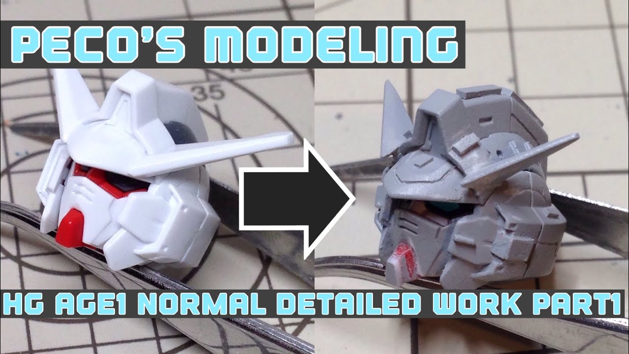 Hg Gundam Age 1 Normal Detailed Work Part 1 ガンプラ ディテールアップ製作動画 Youtube