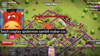 Bocil Jadi Spiderman Sambil Main Coc