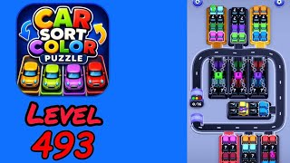Car Sort Color Puzzle Level 493 Walkthrough