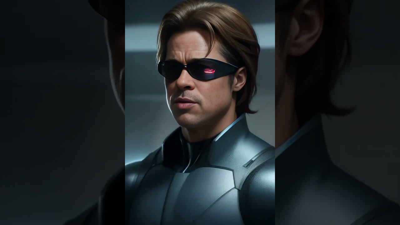 AI GENERATED BRAD PITT AS X-MEN CYCLOPS SCOTT SUMMERS 