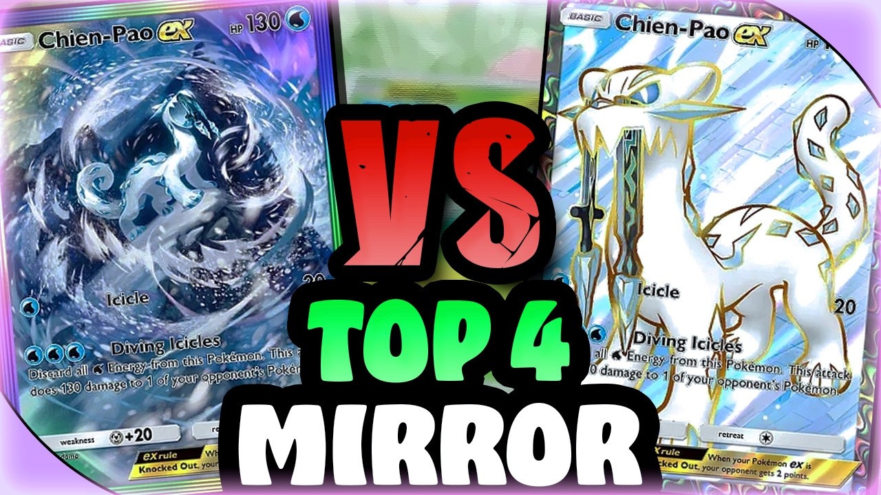 Зеркальный матч | Топ-4: Кто самый удачливый пользователь Чиен-Пао??? Pokemon TCG Pocket