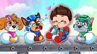 Brewing Cute Baby But Ryder Turn Into Spider-Man?! - Paw Patrol Ultimate Rescue - Rainbow Friends 3