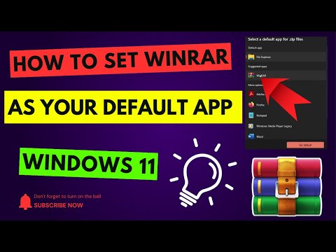 How to Use WinRAR as the Default Zip File Opener in Windows 11 | Set WinRAR as Default App in Win 11