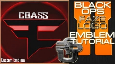 Custom Faze Clan Logo : Call of Duty Black Ops 2 Emblem Tutorial