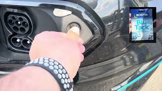 Kia E Niro charging door stuck solution. Until fix by dealer.