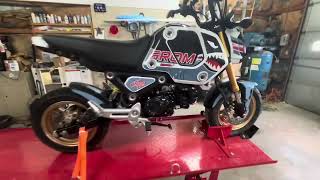 2022+ grom LeoVince dual high mount lv10 exhaust. Unboxing, installation and making work on street.