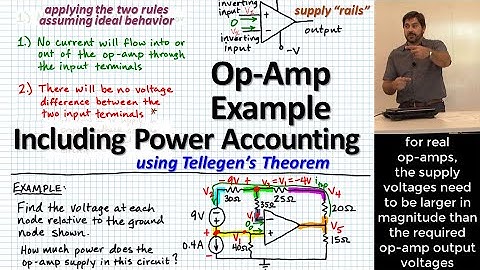 Op-Amp Example | Power Accounting w/ Tellegen