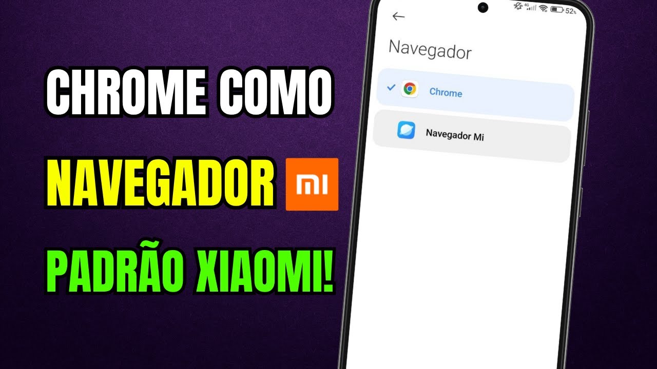 Como colocar o Chrome como navegador padrão no celular Xiaomi - YouTube