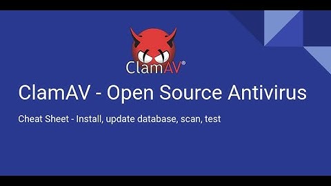 CLAM-AV cheat sheet: How to Install, update database, scan and test for infected file in Ubuntu