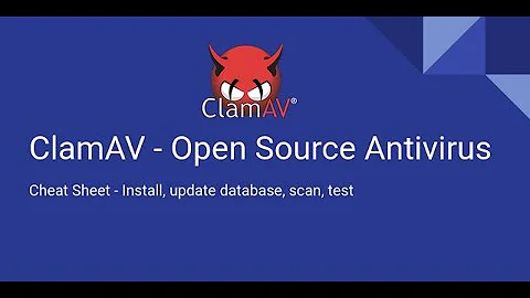 CLAM-AV cheat sheet: How to Install, update database, scan and test for infected file in Ubuntu