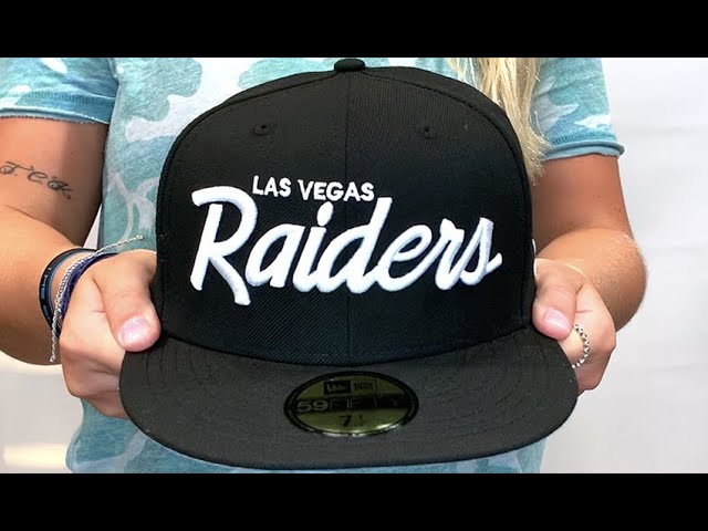 New Era Men's Las Vegas Raiders Omaha Script 59FIFTY Fitted Hat