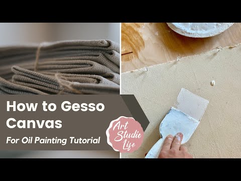 Learn How To Gesso Canvas Tutorial, With Step By Step Instruction