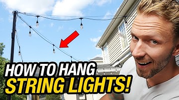How To Hang String Lights the RIGHT Way (and make them smart!)