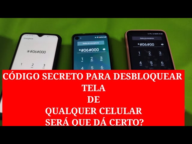 Código secreto para desbloquear tela de qualquer celular saiba a verdade class=