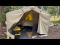 Ozark Trail North Fork 12' x 10' Wall Tent Overview - Bear tore out window