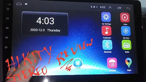 Hikity 10.1" touch screen car stereo review/update after install