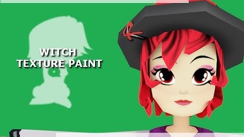 Witch - Texture Paint [Blender Timelapse]