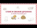 Сухие и свежие дрожжи: в чем разница? [sweet & flour]