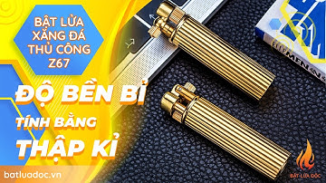 Bật Lửa Xăng Đá Được Làm Thủ Công  Z67 Bằng Đồng Cao Cấp - Họa Tiết Hoa Văn Kẻ Sọc