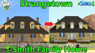 First floor front view of the Smith family home - in my Sims