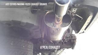 A32 Cefiro /Maxima　VQ20 Exhaust Sounds (Stock,A'PEXi,Less)