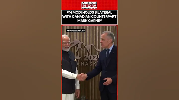 PM Modi Holds Bilateral with Canadian Counterpart Mark Carney on the Sidelines of G7 Summit #shorts