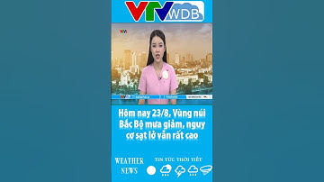 Hôm nay 23/8, Vùng núi Bắc Bộ mưa giảm, nguy cơ sạt lở vẫn rất cao | VTVWDB