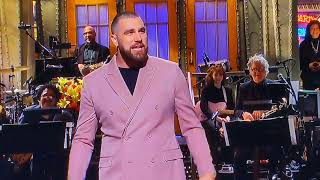 TRAVIS KELCE - MONOLOGUE - SNL | TRAVIS KELCE STARTS TO CRY ABOUT HOSTING SNL | SNL 48