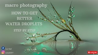 How to do water droplet macro photography for beginners (part 1)