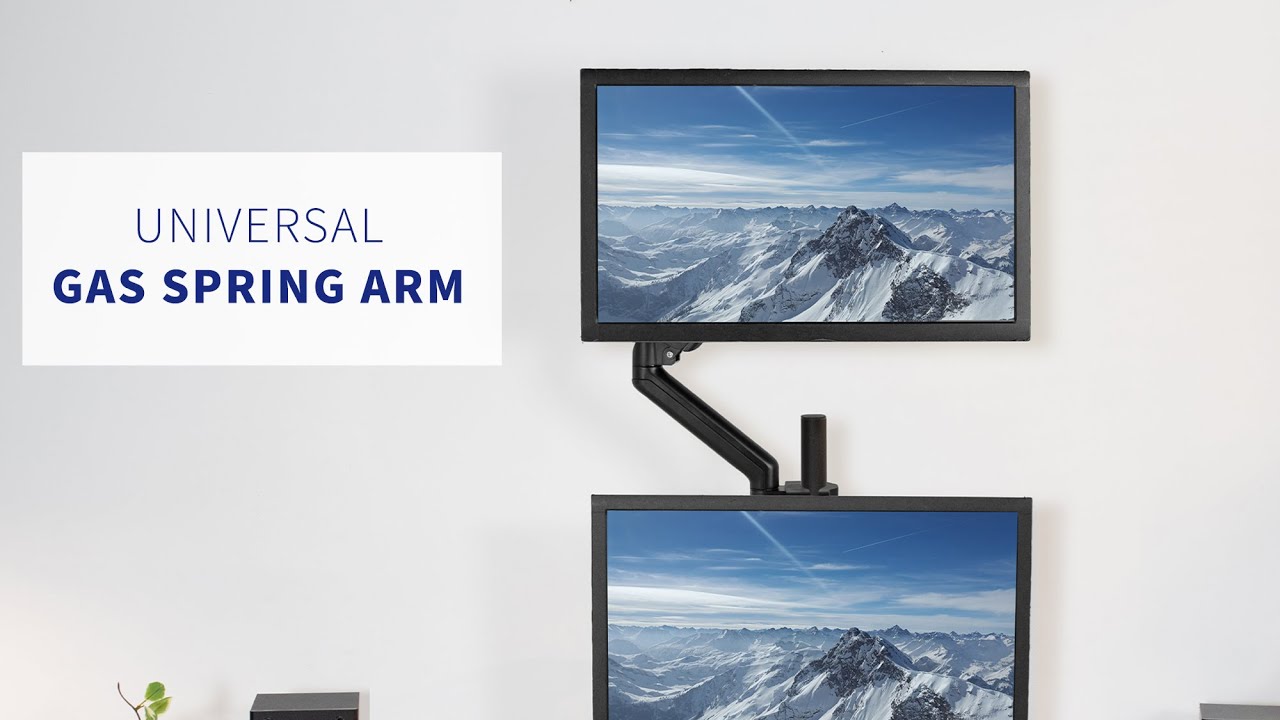 MOUNT-POLE05O Pole Mount Pneumatic Monitor Arm for VESA 75x75mm and 100x100mm by VIVO