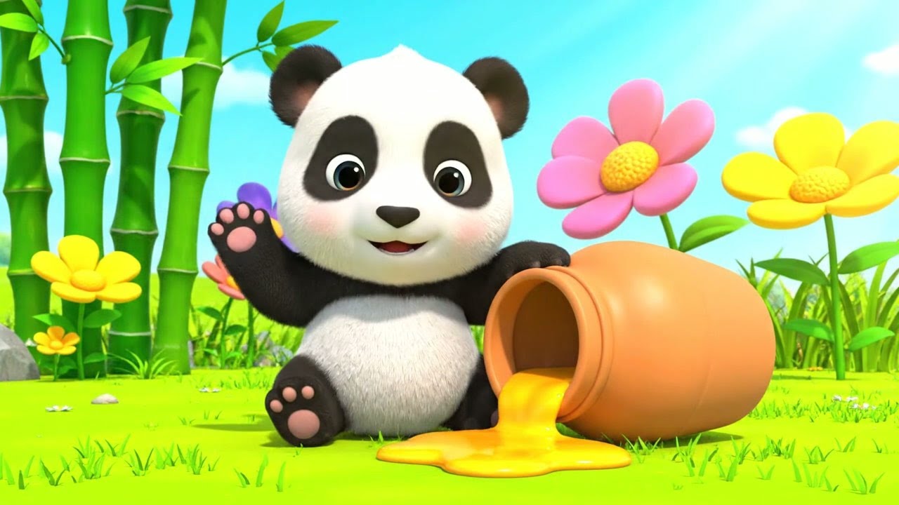 Oops! Baby Panda Knocked Over the Honey Jar | Funny Toddler Song | Kids Rhymes
