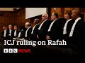 Uns top court orders israel to halt military operations in rafah  bbc news