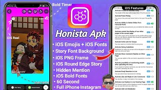 How To Share Reels Like Iphone In Honista With Timer + Username & 60 Second Story | Round Edge Png