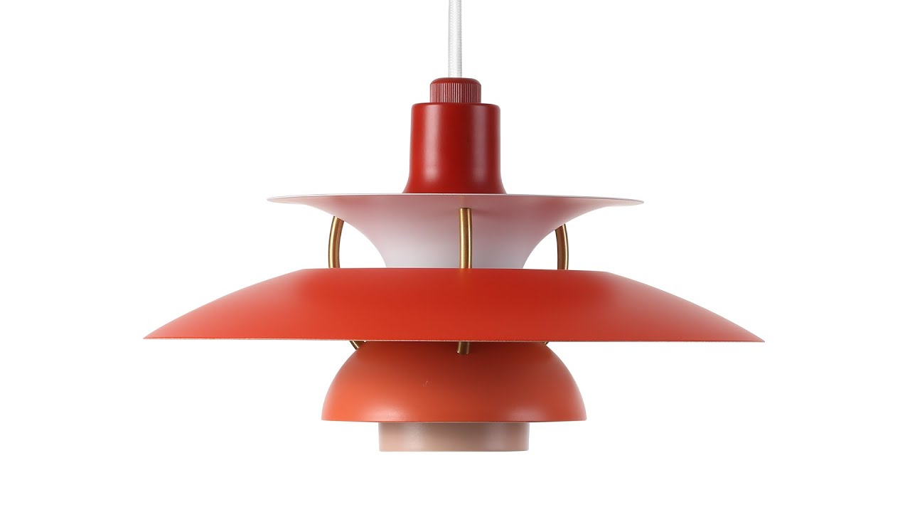 PH 5 Mini Style Lamp - Shades of Red - Inspired By Poul Henningsen