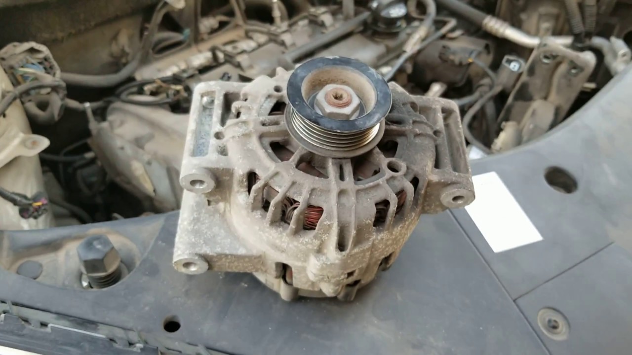 Remove Alternator Chevrolet Equinox 2010-2016 Ecotec 2.4 terrain - YouTube