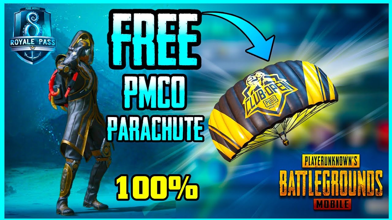 How to get Free PMCO themed Parachute skin in PUBG MOBILE Season 8 - 