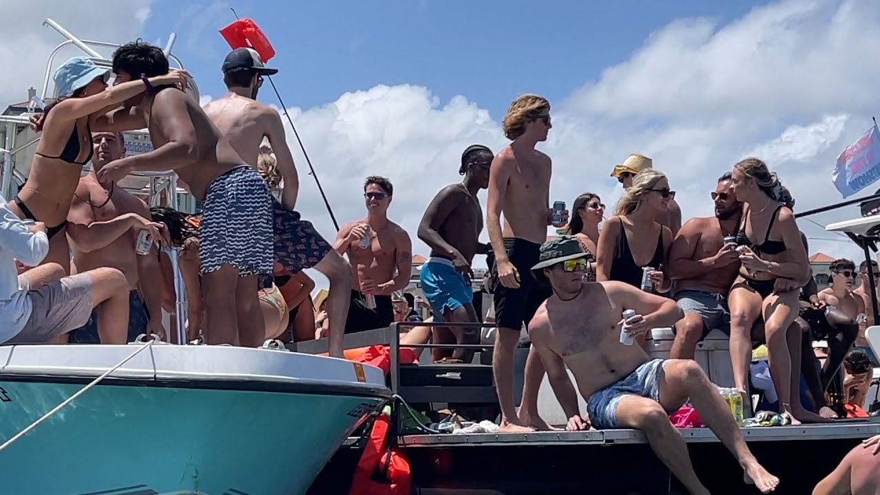Wild Sandbar Boat Party! Florida Boca Bash YouTube