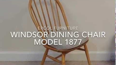 Ercol Windsor Dining Chair Demo