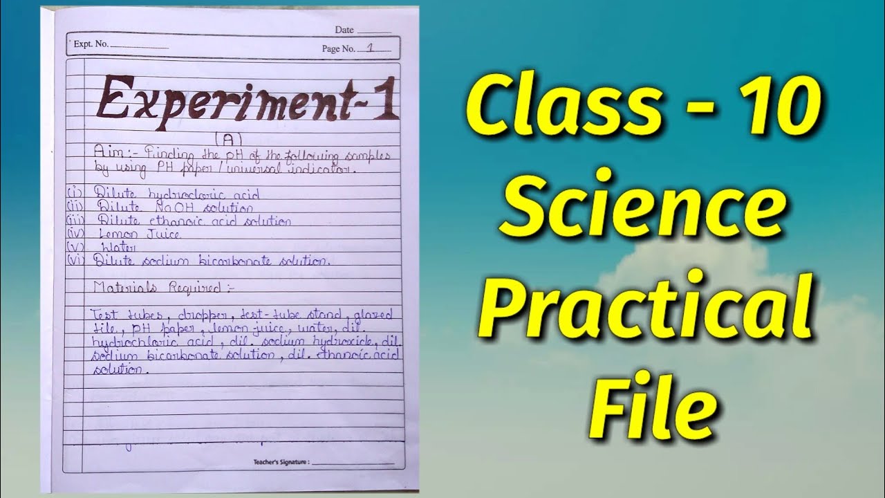 science assignment topics for class 10