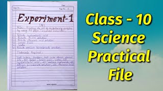 Science Practical File Class - 10 | Science Project File | Science Practical | See and make screenshot 3