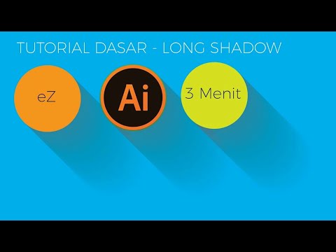 Video: Cara Membuat Efek Bayangan Panjang Di Adobe Illustrator