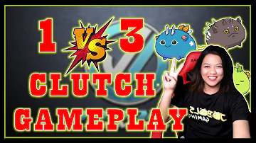 1 VS 3 CLUTCH GAMEPLAY BY GERALDINE USING LASON GAMING! | AXIE INFINITY SEASON 20