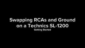 Full RCA and Ground Wire job on a Technics 1200 pt. 1/4