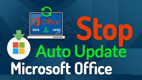 How to stop auto update of MS Office 2013 or 2016?