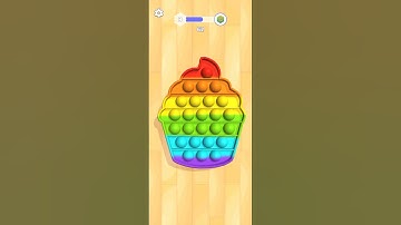 Pop us level 3 Cake #shorts #popit #asmr #game #popus