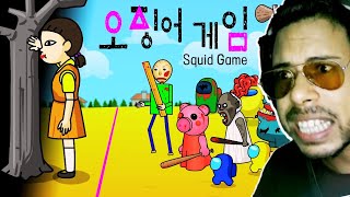 Mini Crewmates, Granny & Baldi in Squid Game! (Bangla Cartoon Animation) || Subroto Gaming 2.0