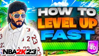 HOW TO REP/LEVEL UP FAST in NBA 2K23! BEST REP METHOD to HIT LEVEL 40 in 1 DAY!