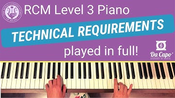 RCM Level 3 Piano Technical Requirements - Full Demonstration!