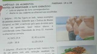 Correção do exercício de ciências: 8º ano- parte 1.