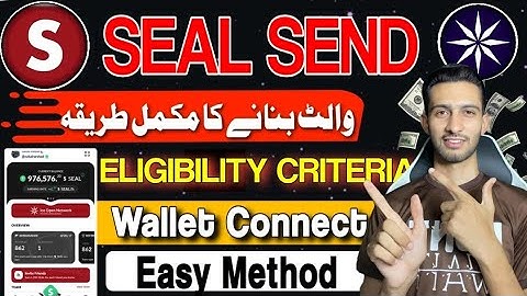 Sealsend Wallet Activation for Withdraw || Sealsend chrome Extension